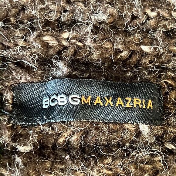 BCBGMAXAZRIA Brown Open Face Sweater Vest Size M/L - Picture 11 of 11